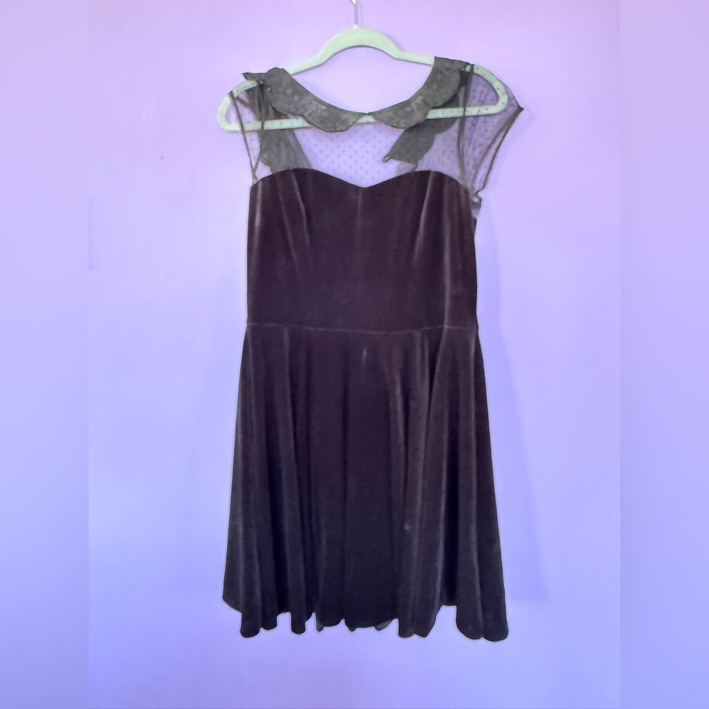 Elegant Black Dress with Sheer Details